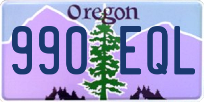 OR license plate 990EQL