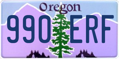 OR license plate 990ERF