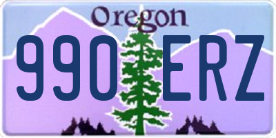 OR license plate 990ERZ