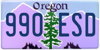 OR license plate 990ESD