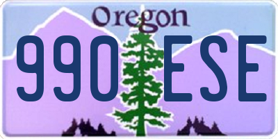 OR license plate 990ESE