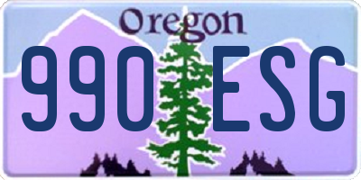 OR license plate 990ESG