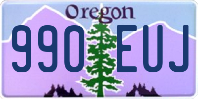 OR license plate 990EUJ