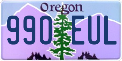 OR license plate 990EUL