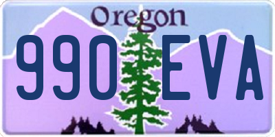 OR license plate 990EVA