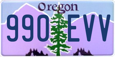 OR license plate 990EVV