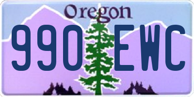 OR license plate 990EWC