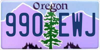 OR license plate 990EWJ