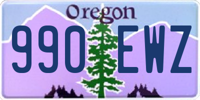 OR license plate 990EWZ