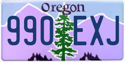 OR license plate 990EXJ