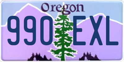 OR license plate 990EXL
