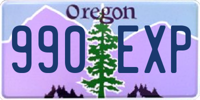 OR license plate 990EXP