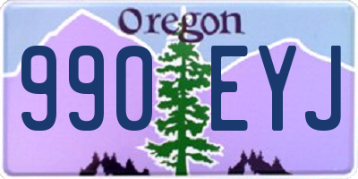 OR license plate 990EYJ