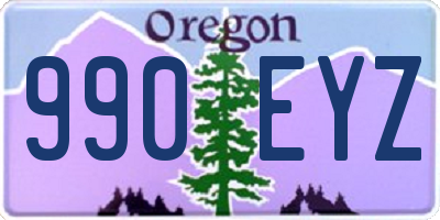 OR license plate 990EYZ