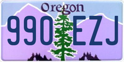 OR license plate 990EZJ