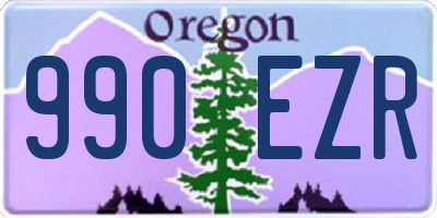 OR license plate 990EZR