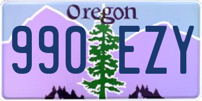 OR license plate 990EZY