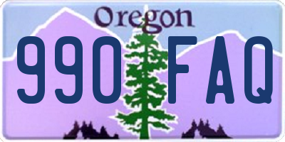 OR license plate 990FAQ