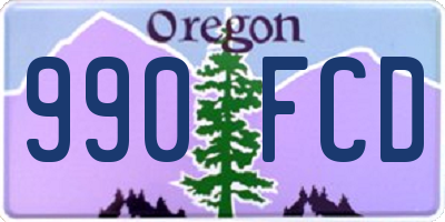 OR license plate 990FCD