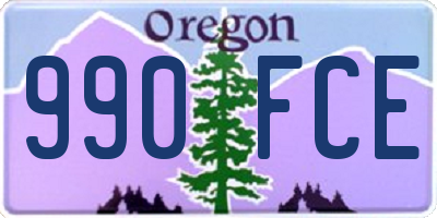 OR license plate 990FCE