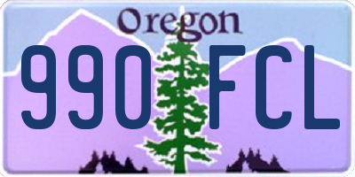 OR license plate 990FCL