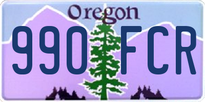 OR license plate 990FCR