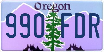 OR license plate 990FDR