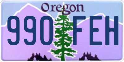 OR license plate 990FEH