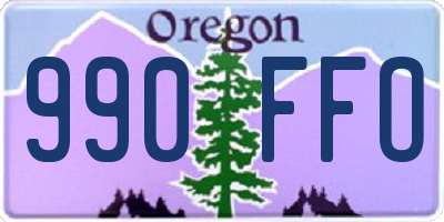 OR license plate 990FFO