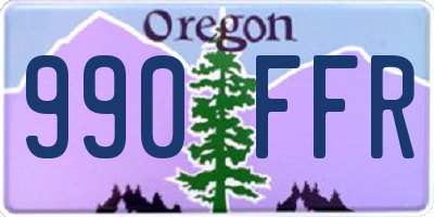 OR license plate 990FFR