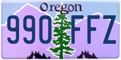 OR license plate 990FFZ