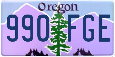 OR license plate 990FGE