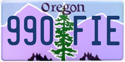 OR license plate 990FIE