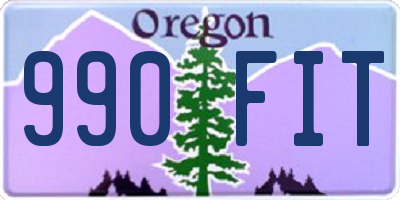 OR license plate 990FIT