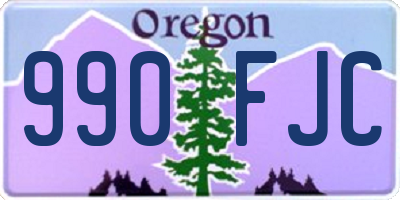 OR license plate 990FJC