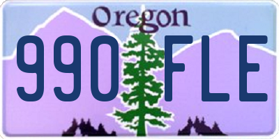 OR license plate 990FLE