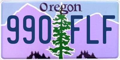 OR license plate 990FLF