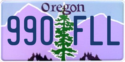 OR license plate 990FLL