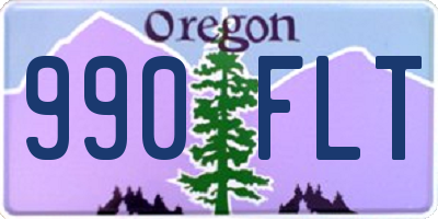 OR license plate 990FLT