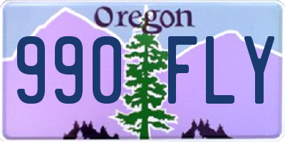 OR license plate 990FLY