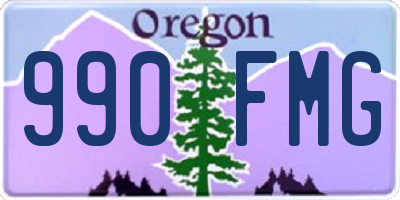 OR license plate 990FMG