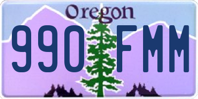 OR license plate 990FMM