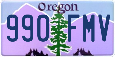 OR license plate 990FMV