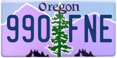 OR license plate 990FNE