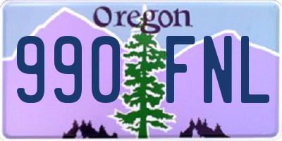 OR license plate 990FNL