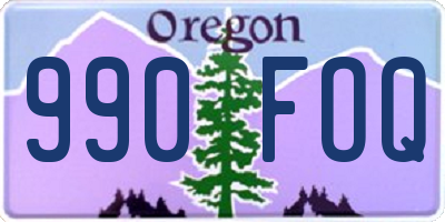 OR license plate 990FOQ