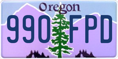 OR license plate 990FPD