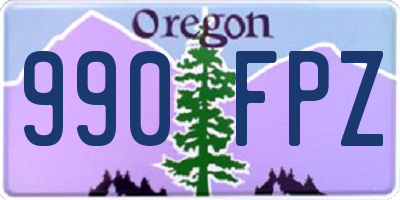 OR license plate 990FPZ