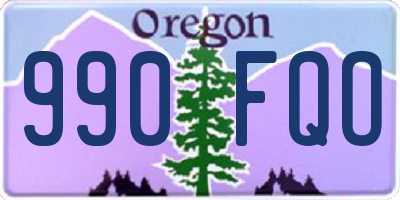 OR license plate 990FQO