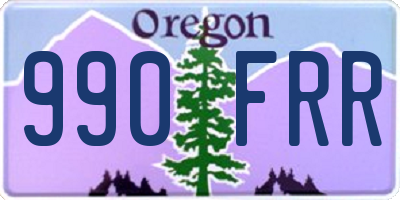 OR license plate 990FRR